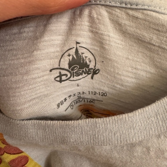 Disney parks Asia blue Mickey Mouse Pizza Slices Short Sleeves T-Shirt Sz Large - Picture 4 of 5